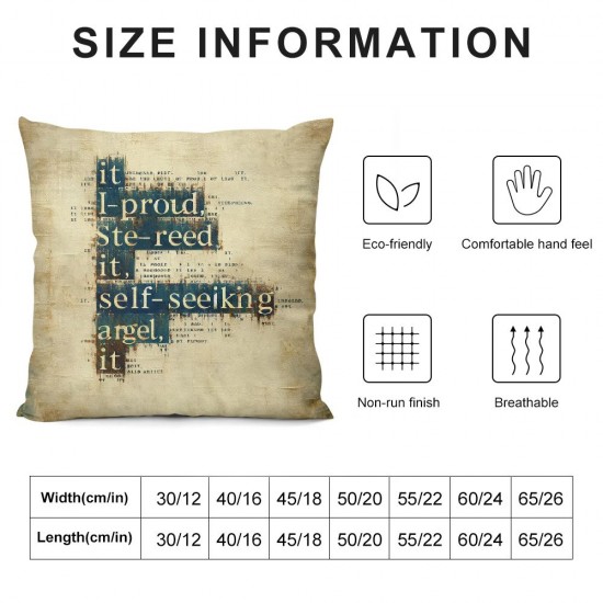 Love is Patient Love is Kind Throw Pillow Cover  Inspirational Quotes with Vintage Wooden Board Background Housewarming Gifts Home Decor Pillows Cover for Sofa Couch Bed (Love)