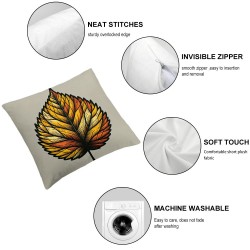  Fall Pillow Covers Fall Pumpkin Maple Leaf Throw Pillowcase Holiday Home Decor Sofa Bedroom Cushion Case Outdoor Indoor Decorations