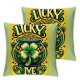  St Patricks Day Pillow Covers Coin Pot Throw Pillowcase Lucky Home Green Sofa Decor Pillowcase Happy Decoration Cushion Cases