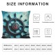 Vintage Compass Pattern Throw Pillow Covers Ocean Blue Series Nautical Decorative Pillow Cases Coastal Beach Theme Outdoor Decor 