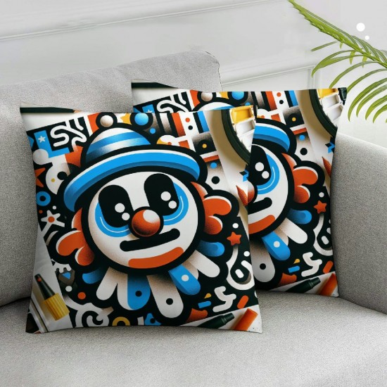  Christmas Pillow Covers Retro Snowman Throw Pillows Pillowcase Home Decor Living Room House Decorative Cushion Case for Sofa Couch