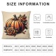 Ulloord Fall Pillow Covers Fall Pumpkin Floral Throw Pillowcase Thanksginving Holiday Home Decor Sofa Bedroom Cushion Case Outdoor Indoor Decorations