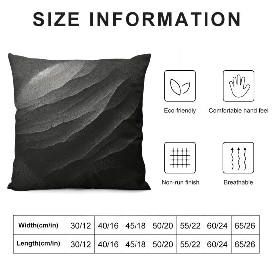 Ulloord  Throw Pillow Covers , Gray Velvet Decorative Couch Pillow Cover Soft Square Cushion Cases for Sofa Bed Car