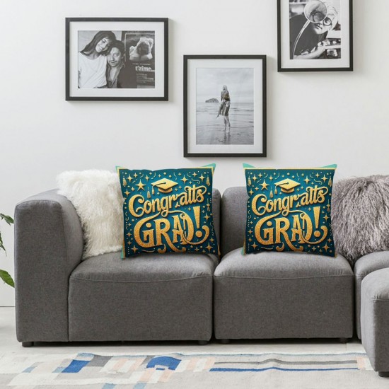 Ulloord Bule Throw Pillow Cover, uation Cushion Case Decoration for Sofa Couch