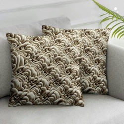 Ulloord Throw Pillow Covers Soft Corduroy Decorative Pillow Covers Striped Square Boho Pillow Covers Farmhouse Home Decor for Sofa Living Room Couch Bed  Cream White