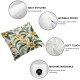 Ulloord  Home Sweet Home Spring Summer Flowers Yellow Throw Pillow Covers,  Blue Cushion Case for Sofa Couch