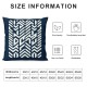 Ulloord Blue Mudcloth Throw Pillow Covers  Indigo Modern Boho Herringbone Chevron Outdoor Decorations Decorative Throw Pillows Cases Cushion Covers for Home Room Couch Decor