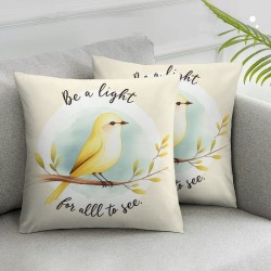 Ulloord Be Joyful in Hope Throw Pillow Covers, Seasonal Spring Summer Cushion Case Decoration for Sofa Couch