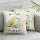 Ulloord Be Joyful in Hope Throw Pillow Covers, Seasonal Spring Summer Cushion Case Decoration for Sofa Couch