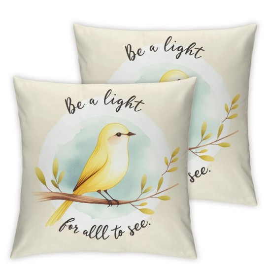 Ulloord Be Joyful in Hope Throw Pillow Covers, Seasonal Spring Summer Cushion Case Decoration for Sofa Couch