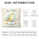 Ulloord Be Joyful in Hope Throw Pillow Covers, Seasonal Spring Summer Cushion Case Decoration for Sofa Couch