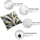 Ulloord Throw Pillow Covers  Farmhouse Pillow Covers Linen Cushion Cover Marble Texture Turquoise Decorative Pillowcases for Sofa Couch Living Room