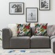 Ulloord Throw Pillow Covers  Decorative Summer Spring Pillow Covers Linen Flower Butterfly Farmhouse Pillowcases for Sofa Couch Living Room Outdoor Patio