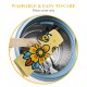 Ulloord Bee Sunflower Throw Pillow Covers, Spring Summer Stripes Cushion Case for Sofa Couch