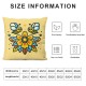 Ulloord Bee Sunflower Throw Pillow Covers, Spring Summer Stripes Cushion Case for Sofa Couch