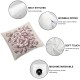 Ulloord Ruffle Trim Throw Pillow Cover Soft Decorative Square Cushion Case for Sofa Couch Bedroom ,